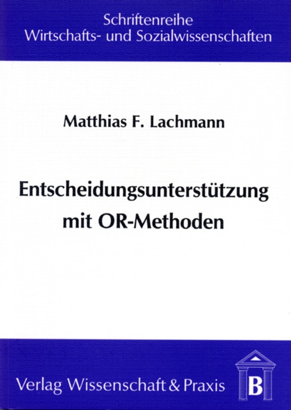 Cover Entscheidungsunterstützung mit OR-Methoden