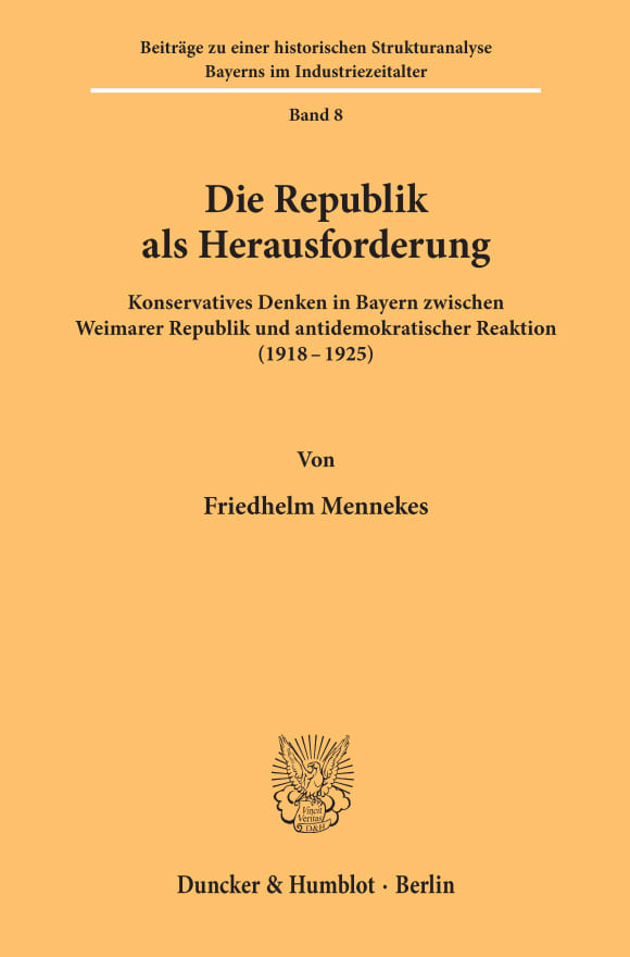 Cover Die Republik als Herausforderung