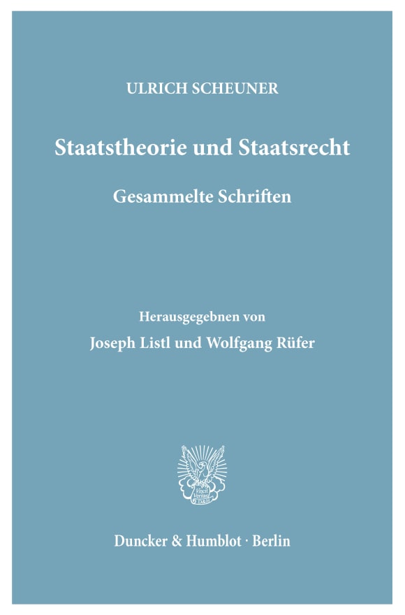 Cover Staatstheorie und Staatsrecht