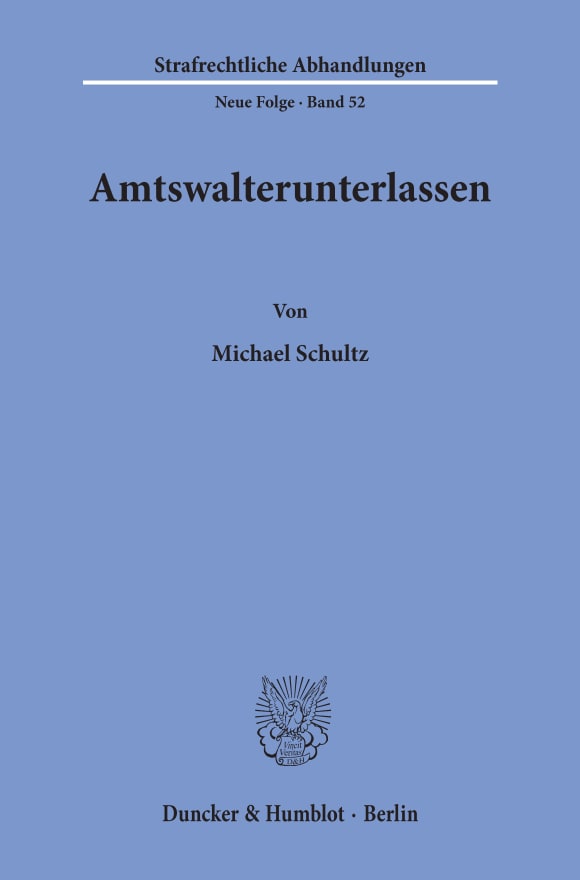 Cover Amtswalterunterlassen