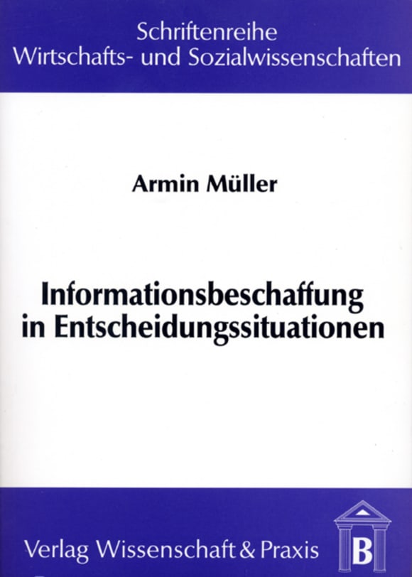 Cover Informationsbeschaffung in Entscheidungssituationen