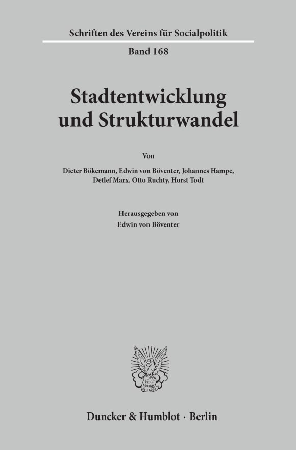 Cover Stadtentwicklung und Strukturwandel