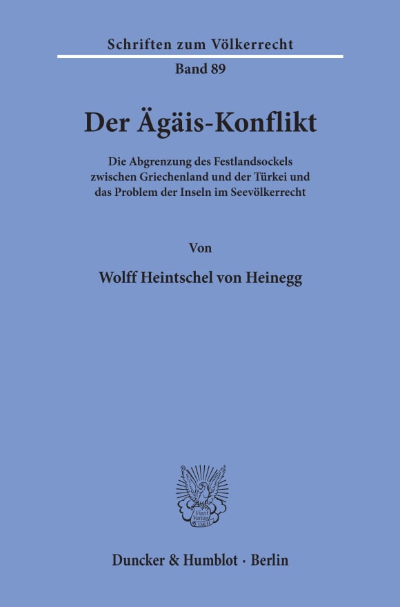 Cover Der Ägäis-Konflikt