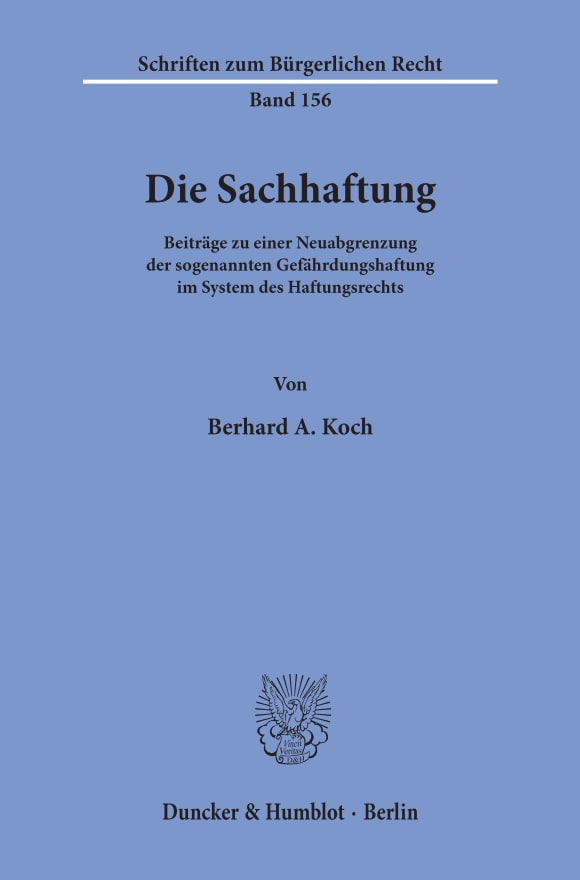 Cover Die Sachhaftung