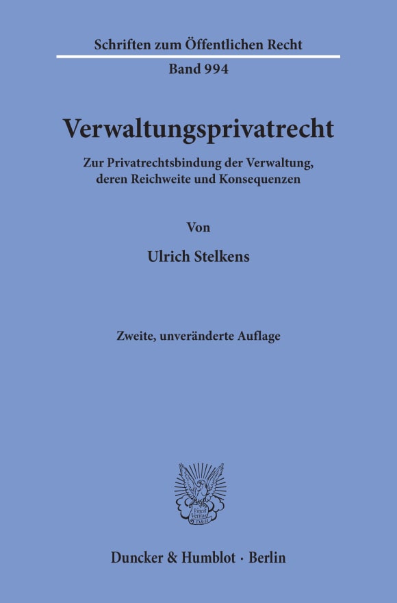 Cover Verwaltungsprivatrecht