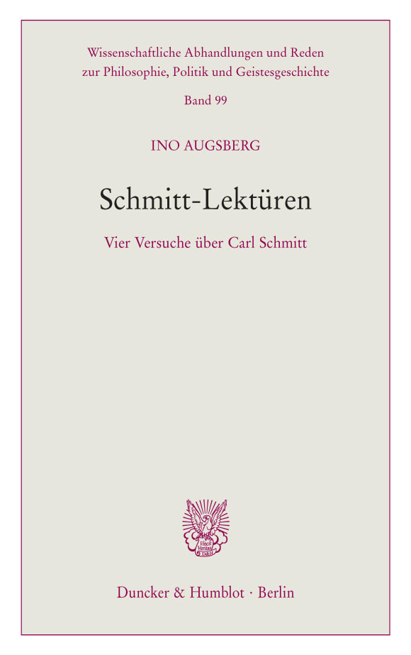 Cover Schmitt-Lektüren