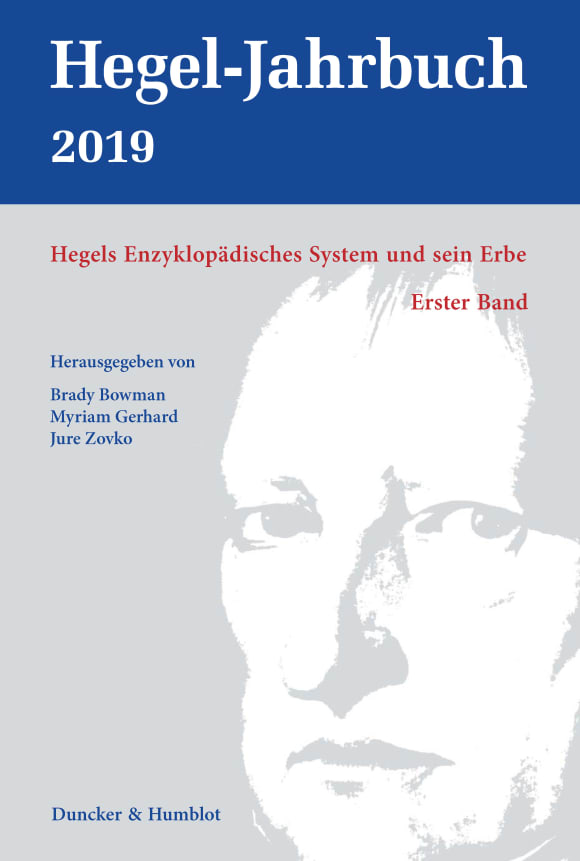 Cover Hegels Enzyklopädisches System und sein Erbe (HGJB 1/2019)