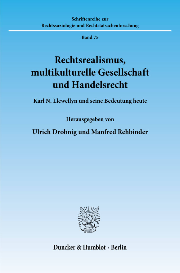 Cover Rechtsrealismus, multikulturelle Gesellschaft und Handelsrecht