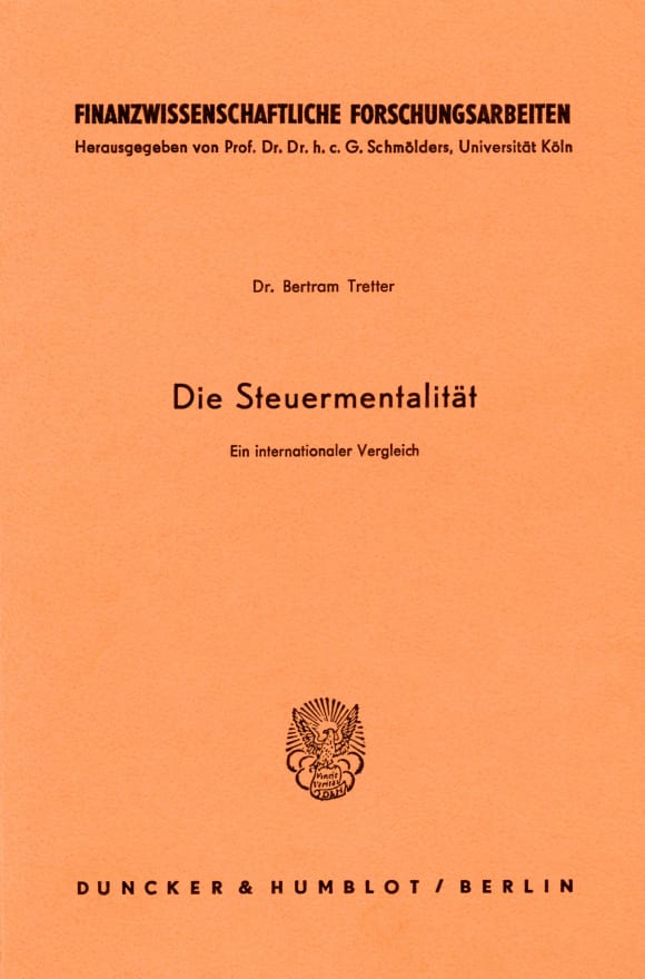 Cover Die Steuermentalität