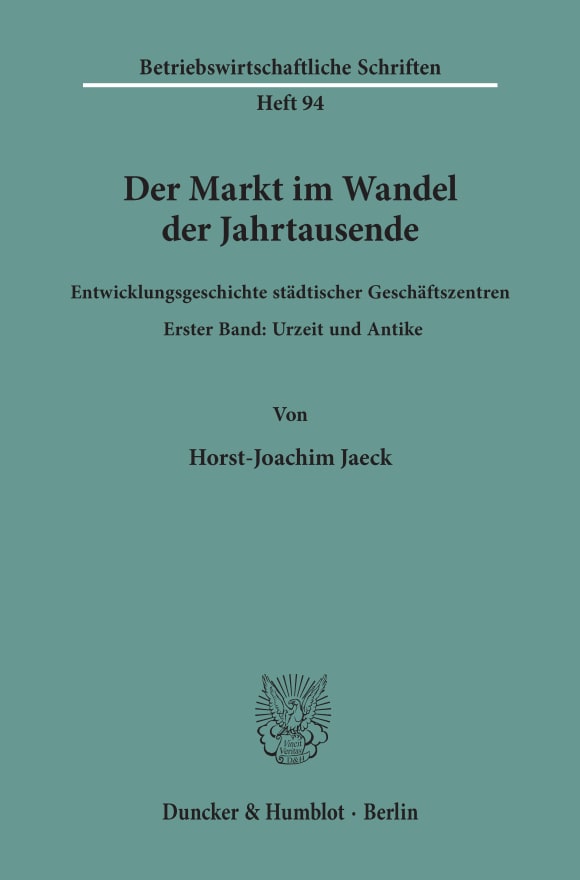 Cover Der Markt im Wandel der Jahrtausende