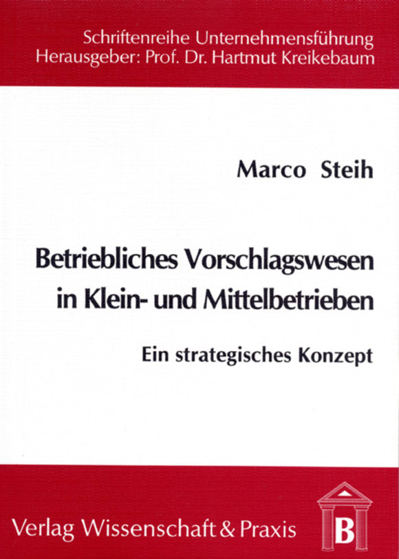 Cover Betriebliches Vorschlagswesen in Klein- und Mittelbetrieben