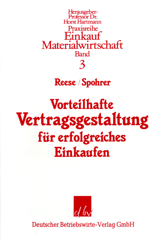 Cover Vorteilhafte Vertragsgestaltung für erfolgreiches Einkaufen