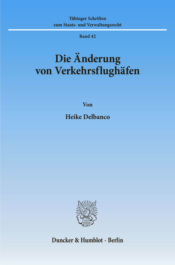 Cover Die Änderung von Verkehrsflughäfen