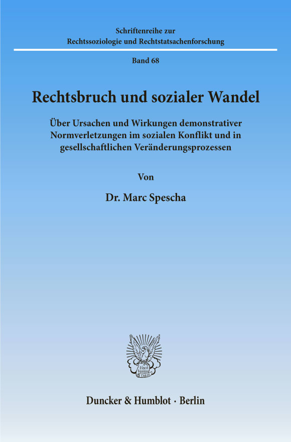 Cover Rechtsbruch und sozialer Wandel