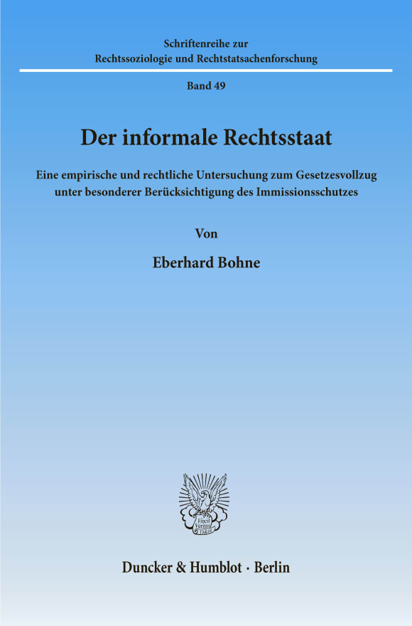 Cover Der informale Rechtsstaat