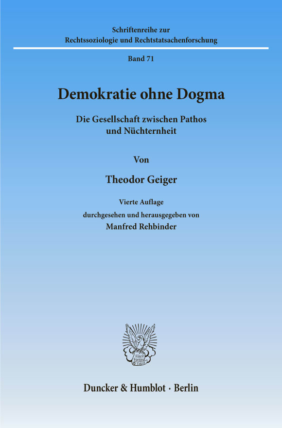 Cover Demokratie ohne Dogma