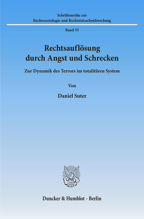 Cover Rechtsauflösung durch Angst und Schrecken