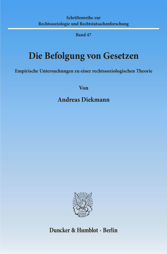 Cover Die Befolgung von Gesetzen