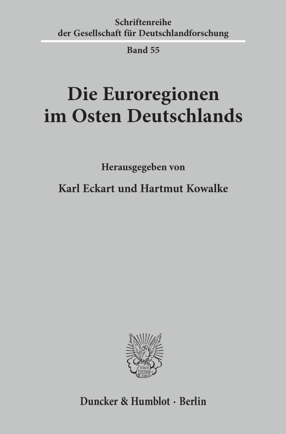 Cover Die Euroregionen im Osten Deutschlands