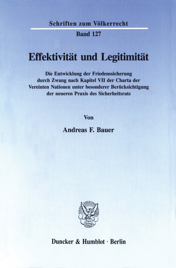 Cover Effektivität und Legitimität