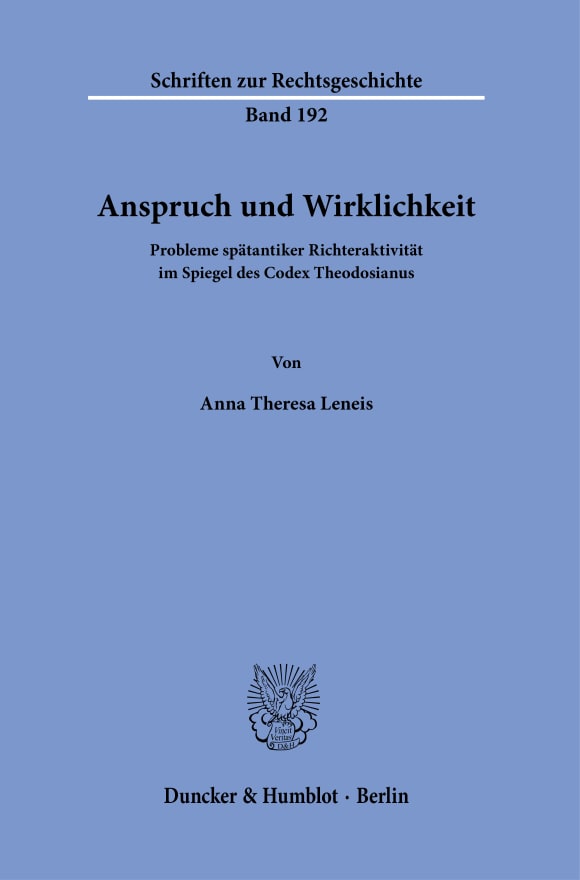 Cover Anspruch und Wirklichkeit