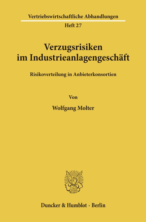 Cover Verzugsrisiken im Industrieanlagengeschäft