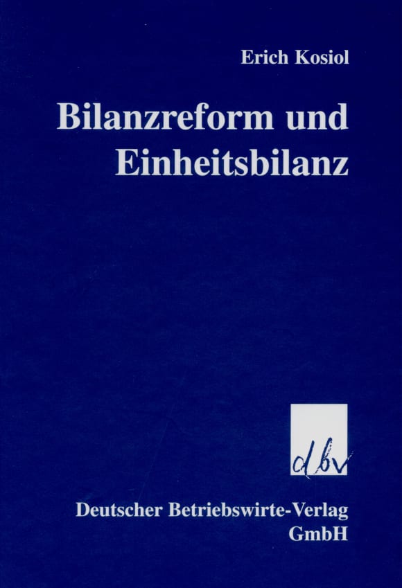 Cover Bilanzreform und Einheitsbilanz