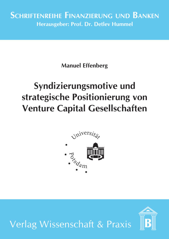 Cover Syndizierungsmotive und strategische Positionierung von Venture Capital Gesellschaften