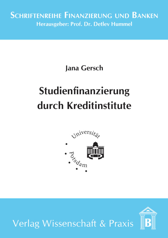 Cover Studienfinanzierung durch Kreditinstitute