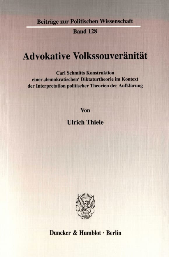 Cover Advokative Volkssouveränität