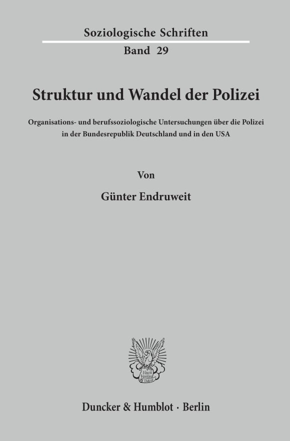 Cover Struktur und Wandel der Polizei