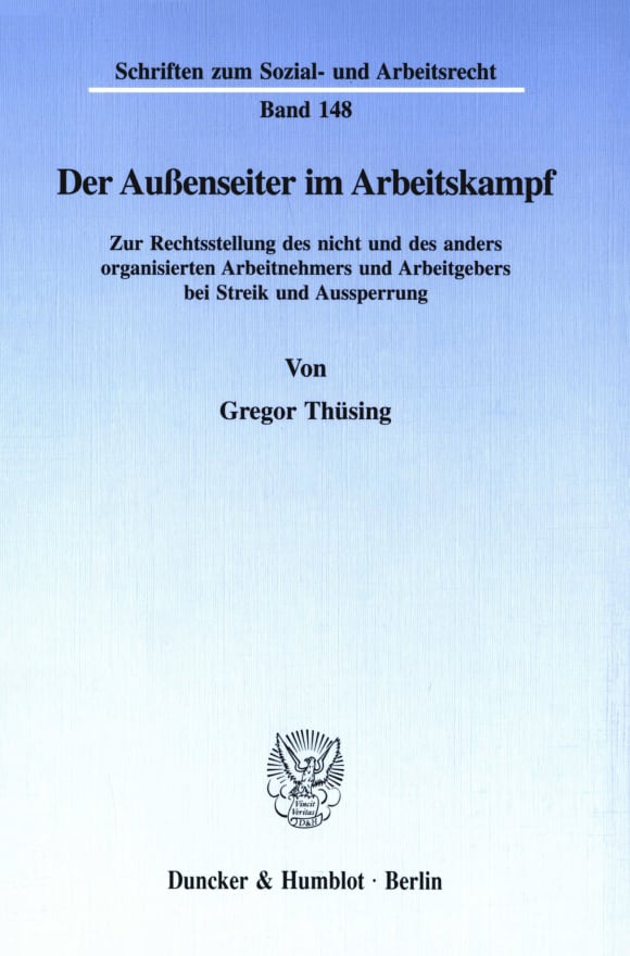 Cover Der Außenseiter im Arbeitskampf