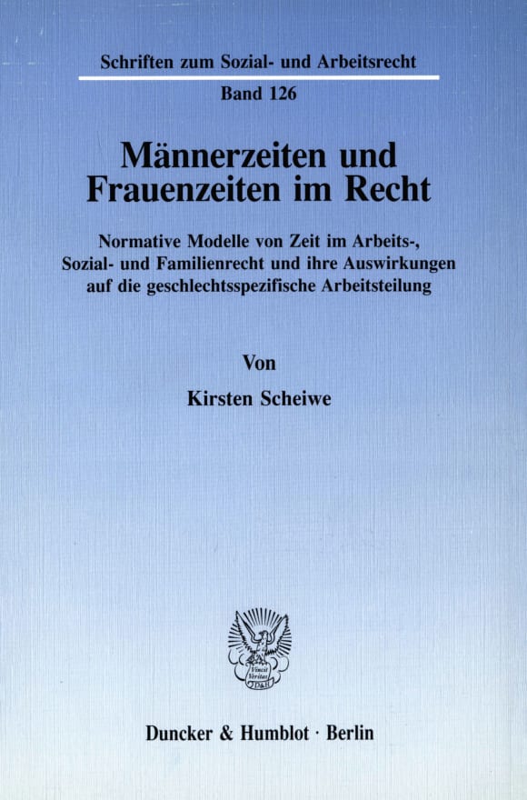 Cover Männerzeiten und Frauenzeiten im Recht