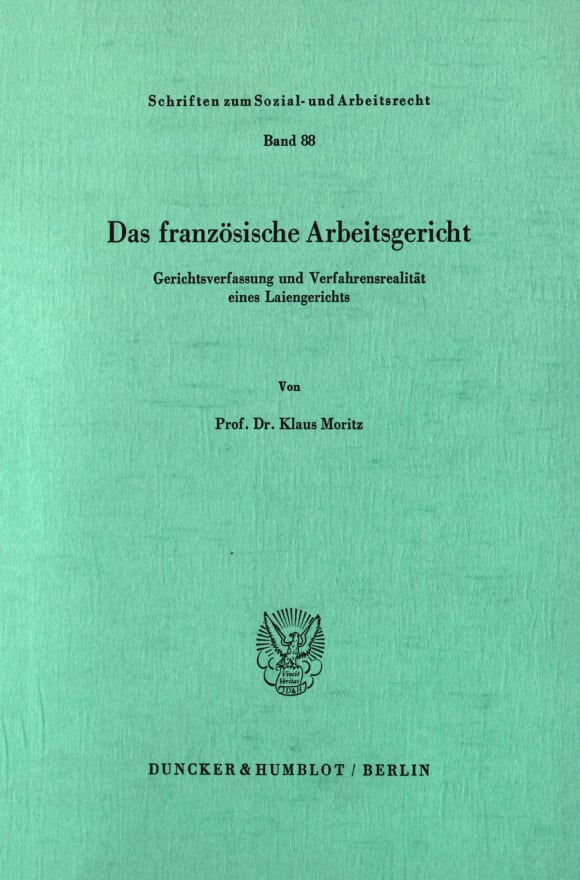 Cover Das französische Arbeitsgericht