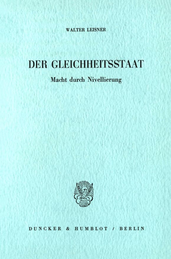 Cover Der Gleichheitsstaat