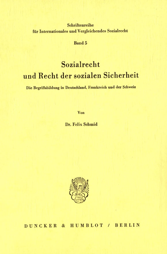 Cover Sozialrecht und Recht der sozialen Sicherheit