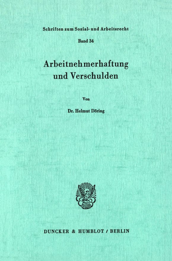 Cover Arbeitnehmerhaftung und Verschulden