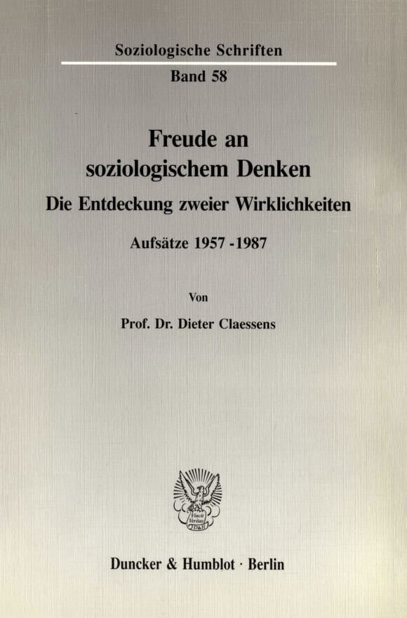 Cover Freude an soziologischem Denken