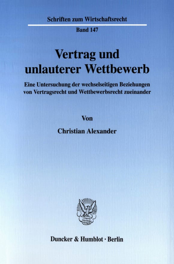 Cover Vertrag und unlauterer Wettbewerb