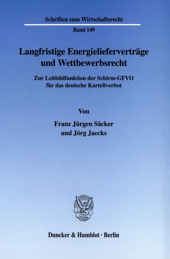 Cover Langfristige Energielieferverträge und Wettbewerbsrecht