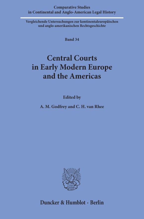 Cover Central Courts in Early Modern Europe and the Americas