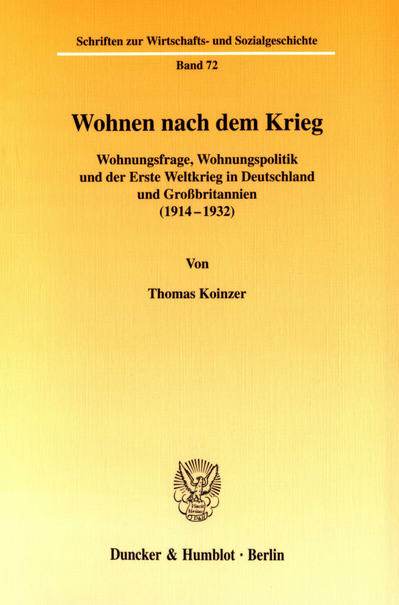 Cover Wohnen nach dem Krieg