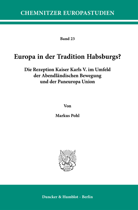 Cover Europa in der Tradition Habsburgs?