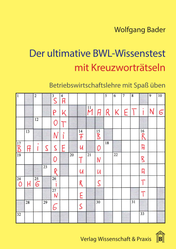 Cover Der ultimative BWL-Wissenstest mit Kreuzworträtseln