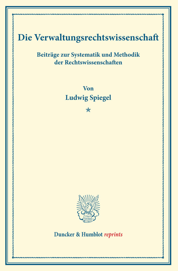 Cover Die Verwaltungsrechtswissenschaft