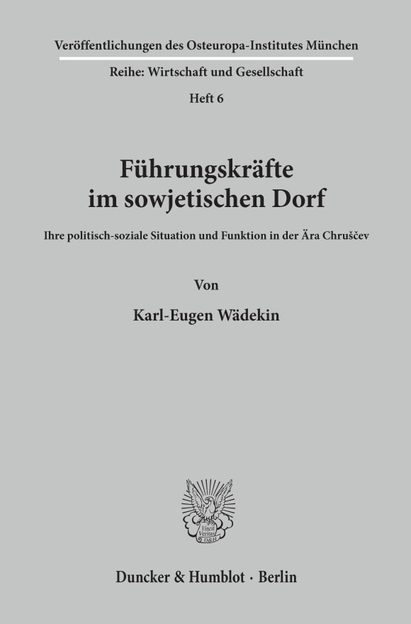 Cover Führungskräfte im sowjetischen Dorf