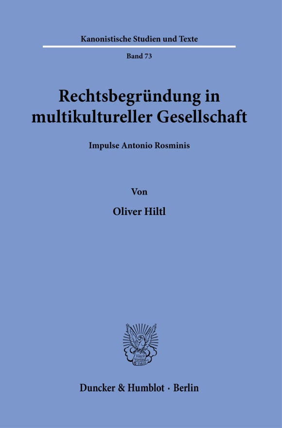 Cover Rechtsbegründung in multikultureller Gesellschaft