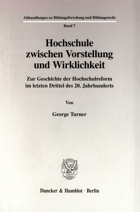 Cover Hochschule zwischen Vorstellung und Wirklichkeit