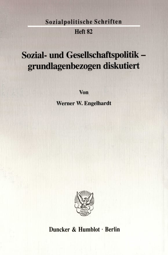 Cover Sozial- und Gesellschaftspolitik - grundlagenbezogen diskutiert