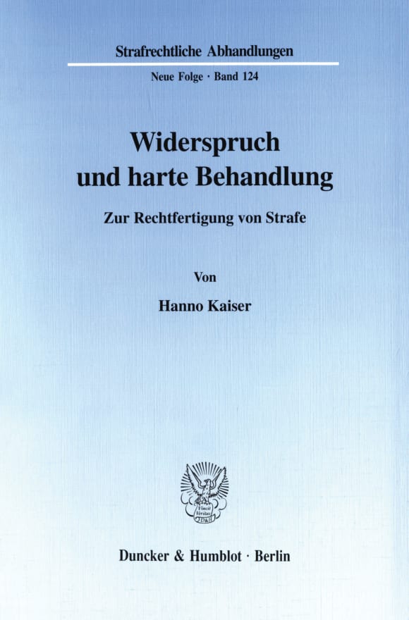 Cover Widerspruch und harte Behandlung